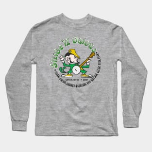 Shite 'n' Onions Folk Punk Banjo Leprechaun (Black print) Long Sleeve T-Shirt